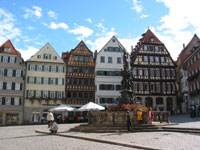 Tübingen, la place de l'hôtel de ville