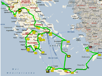 Notre itinéraire en Grèce